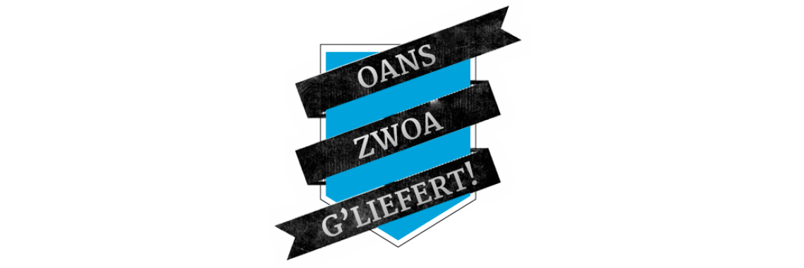 Oans, zwoa, gliefert!